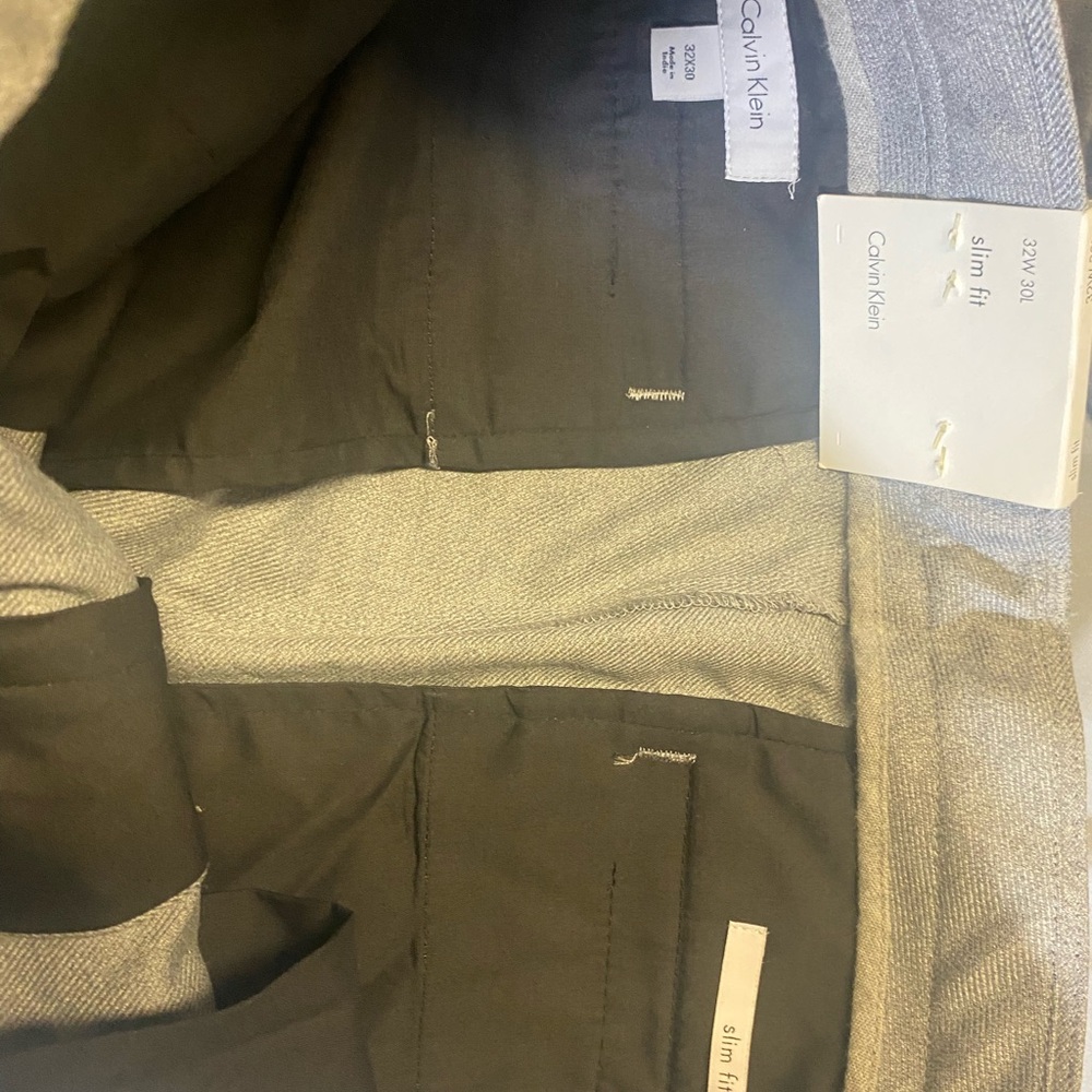Calvin Klein Men's Light Gray Dress Pants
